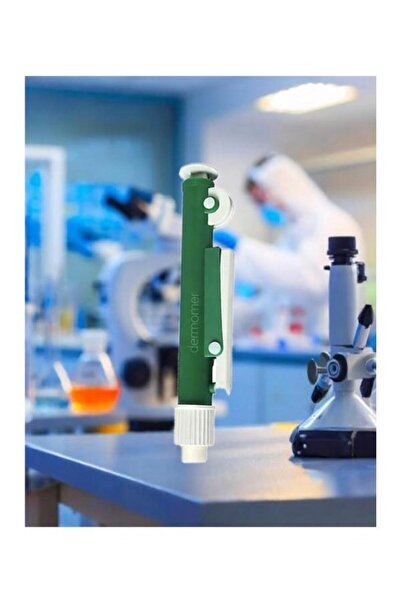 Dermomer 10 ml pipet pompası - Makaralı Puar Yeşil - Pipet Pompası Plastik - pi Pump - Yeşil 10ml puar