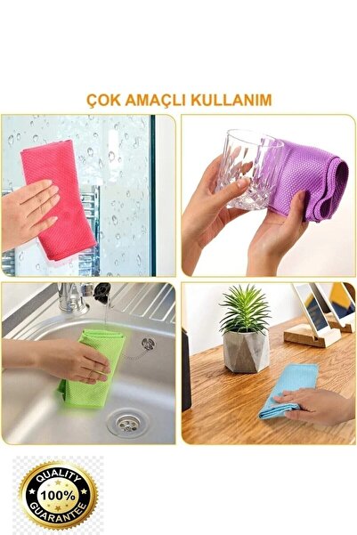 M.Y. TASO Mikrofiber Oto Cam Temizlik Bezi Baklava Desen Cam Bezi Toz 40x40 Cm -2+2 cm