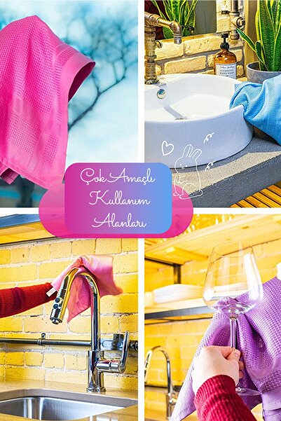 Telvesse Πετσέτα καθαρισμού μπάνιου κουζίνας 4 τεμαχίων μαγικής μικροϊνών, σφ...