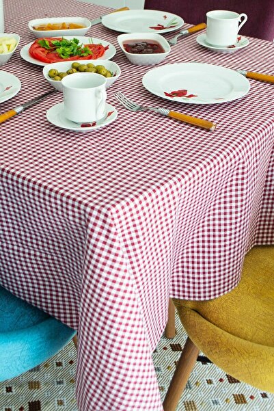 JUNG Τραπεζομάντιλο 170x170 εκ. μπορντό Pitikar - Πανί για πικνίκ και ορθογών...