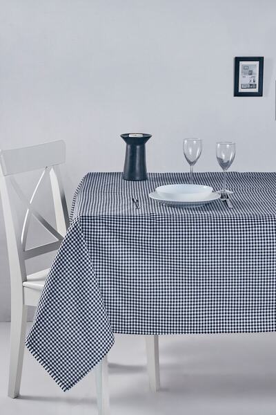 ROSEHOME Crna Karirani dezen komada Stolnjak 170x170 cm 100% pamuk komada