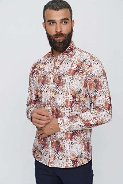 Efor Men's Slim Fit Mink Sports Shirt g 1506
