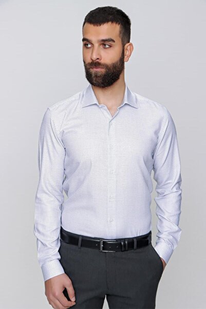 Efor Gk 645 White Classic Shirt