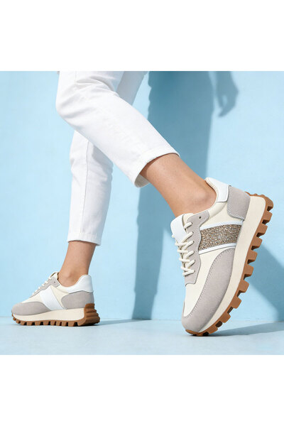 Tmall Pantofi sport pentru femei, material textil, 1276, bej