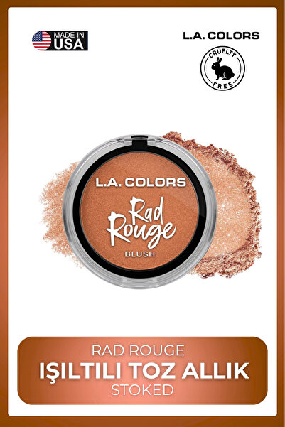 L.A Colors Rad Rouge Allık Serisi - Yoğun Renk Veren Uzun Süre Kalıcı Canlı G...