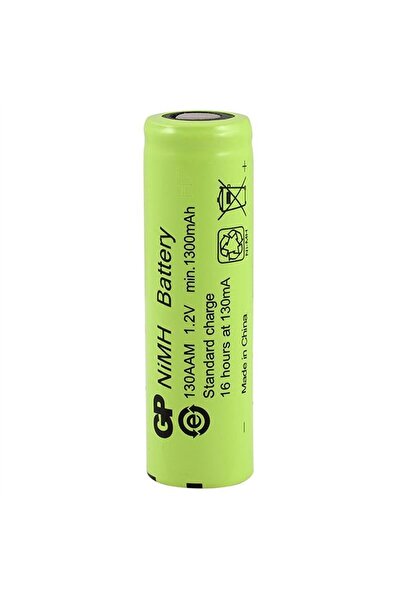 GP 1.2 Volt 1300 Ma Düz-Kafa Şarjlı Kalem Pil 130AAM