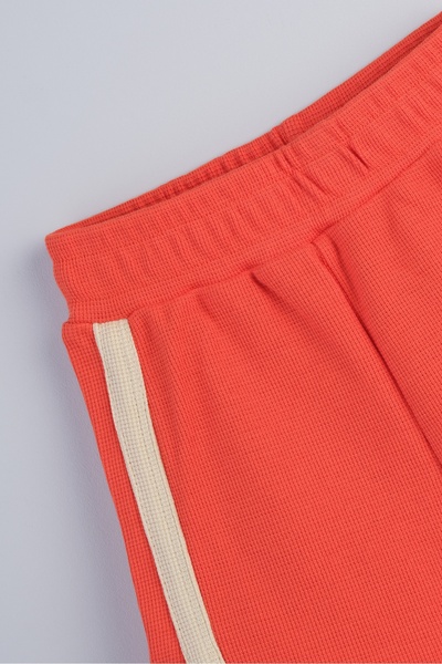 Bondberro Pantaloni scurți tricotați Waffle unisex pentru copii, 100% bumbac (Tile)