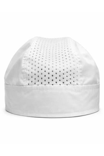 MKWorkwear İsim Nakış Seçenekli - Şef Bandana Fileli Beyaz Modern Aşçı Bandan...