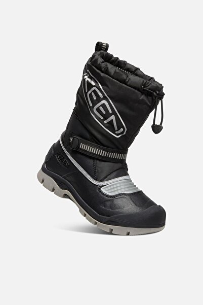 Keen Δερμάτινες μαύρες μπότες χιονιού για αγόρια 1026753-729 Snow Troll Wp