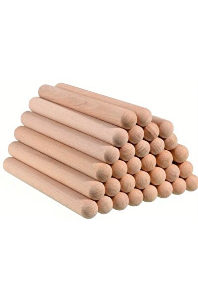 Toy Oyuncak Okul Öncesi 30 cm. Ahşap Ritim Çubugu 6 Çift (12 Adet) Perküsyon Sopası Müzik Aleti