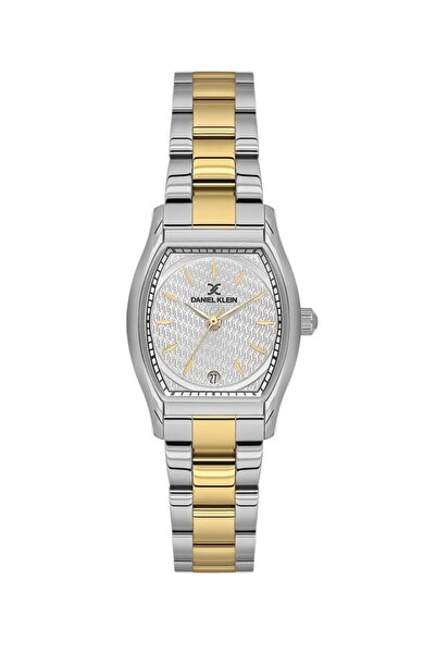 Daniel Klein Dk.1.14151-3 Calendar Steel Plated 3 Atm Water Resistant Metalli...