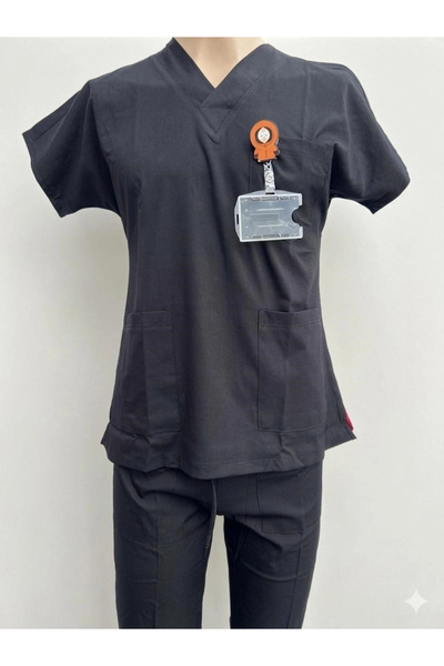 İBT Uniformă medicală pentru doctori și asistente, cu imprimeu.