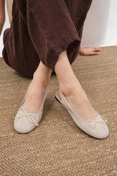 Mio Gusto Μπαλαρίνες - Μπεζ - Casual