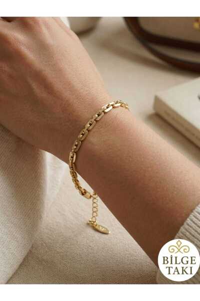 XUPING JEWELRY BİLGE TAKI Vip Çelik Bileklik Taşsız 18+3cm Modern ve Kombinle...