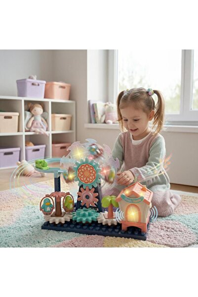 Ogi Mogi Toys Light & Sound Penguin Ferris Wheel Amusement Park Play Set