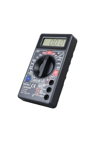 Powermaster Tenon DT-830D Siyah DC/AC Voltaj Akım Ölçer Dijital Multimetre Ölçü Aleti