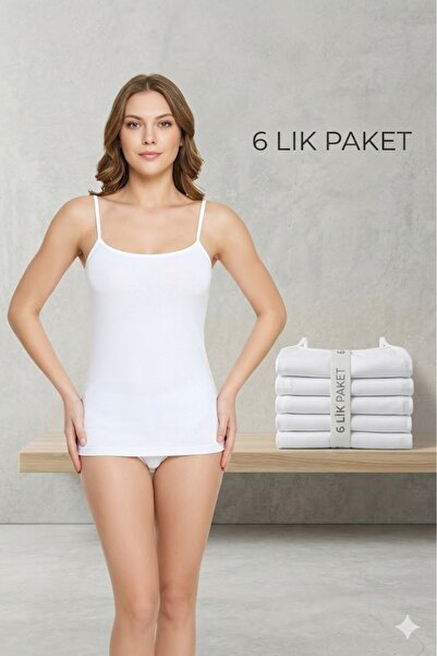 MODA YILDIZ Λευκό Γυναικείο Αθλητικό - Λουράκι από σχοινί, Χτενισμένο Βαμβάκι...