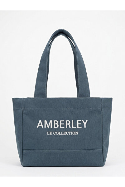 Amberley Mumlu Kanvas Denim Tote Çanta Mini | London