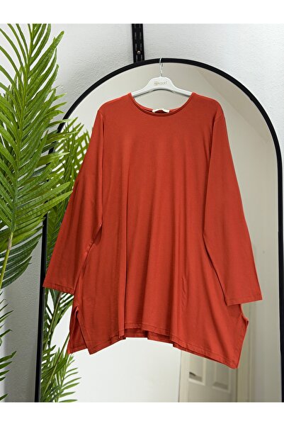 ÖZNE BUTİK Γυναικείο τούνικ από 100% βαμβακερό λύκρα