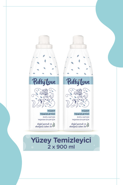 PUFFY LOVE Yüzey Temizleyici Hayvan Dostu 960 ML 2 Adet
