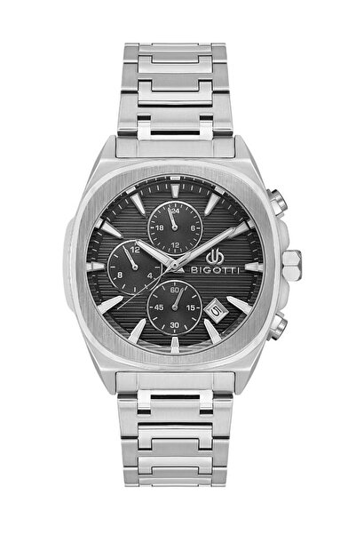 Bigotti Milano ساعة يد رجالية من Bigotti BG.1.10583-2 بمينا مربع الشكل ووظائف...