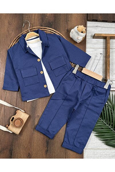 Bolly Baby Gabardin Safari Ceket Badili Likralı Mevsimlik 3lü Erkek Bebek ve ...