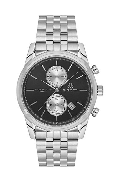 Bigotti Bg.1.10580-2 Steel Plated Functions Active Metallic Men's Wristwatch