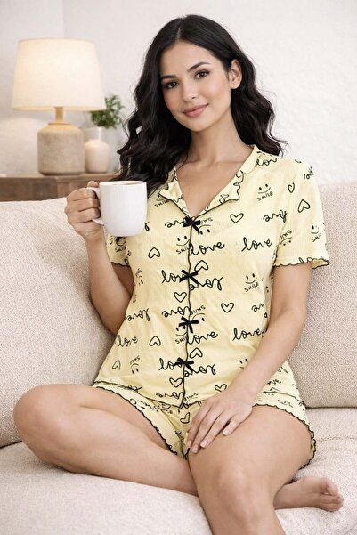 Pemilo Set de pijamale pentru femei 01577 cu pantaloni scurți tip camisole