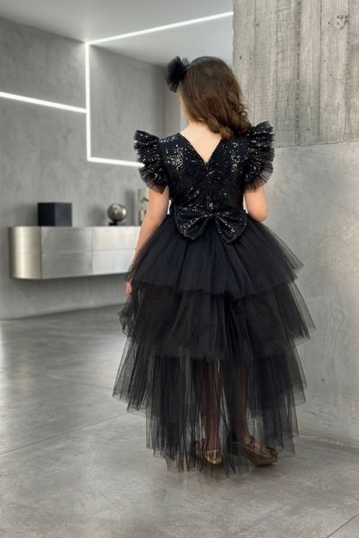 tny kids collection Girl's Sequined Tutu Dress with Fluffy Lining for Birthday and Wedding
