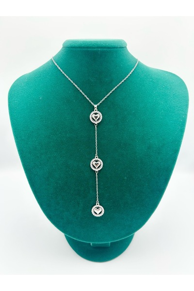 SEHERDEN Adjustable Steel Long Necklace with Heart Figure – Gold & Silver Opt...