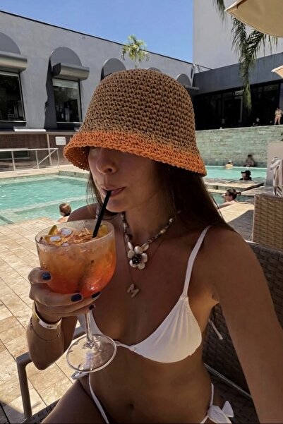 keisy Χειροποίητο Πλεκτό Ψάθινο Καπέλο Premium Bucket