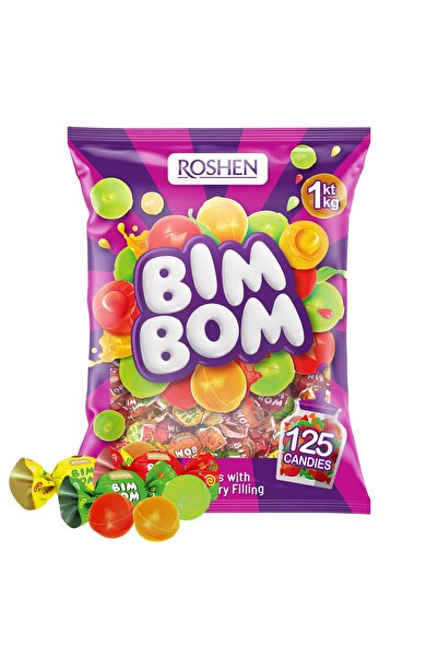 Roshen Μπιμ-Μομ καραμέλες με γέμιση φρούτων 1 κιλό