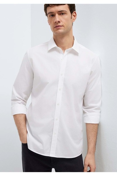 Mavi M0212011 Πουκάμισο με λογότυπο Seal, ριγέ, ανδρικό πουκάμισο κανονικής ε...