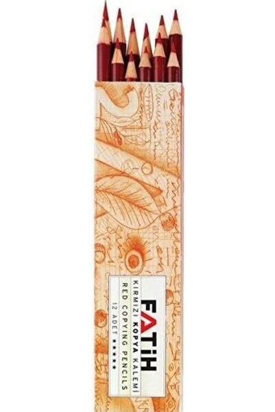 FATİH KALEM Fatih Kopya Kalemi Kırmızı Lüx 12'li Paket