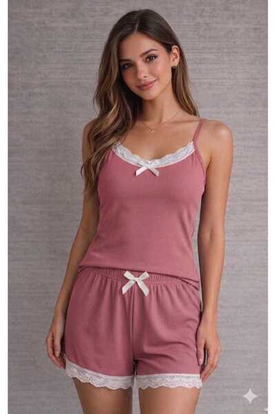 allure underwear Pink Corded Fabric sets