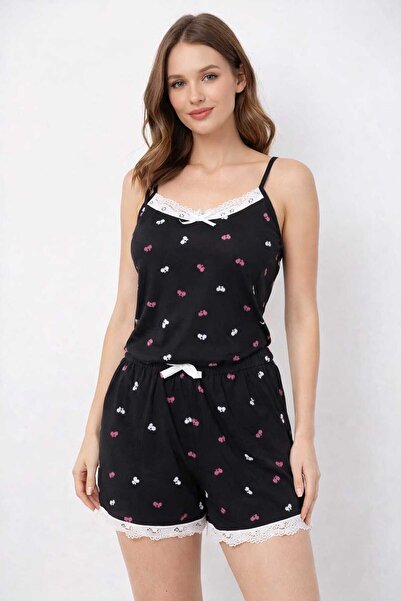 allure underwear طقم شورت بنمط الدراجات باللون الأسود
