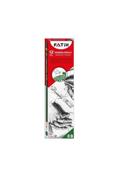 FATİH KALEM قلم رصاص فاتح 8B درجة أولى، علبة تحتوي على 12 قلمًا