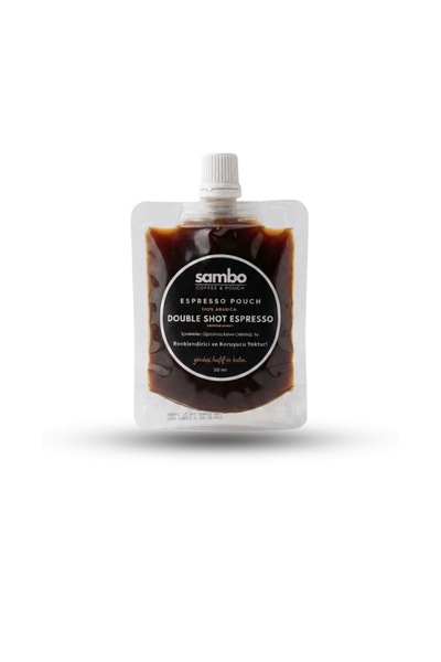 Sambo Coffee Espresso Pouch 50 ml – Double Shot %100 Arabica x 1 Adet