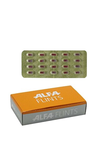 Alfa Çakmak Taşı 50’Li Paket-(1 adet taşlı çakmak ve çakmak gazı hediyeli)