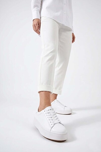 Lufian 121230053 Adel Γυναικείο Κλασικό Αθλητικό Παπούτσι από Γνήσιο Δέρμα Λευκό