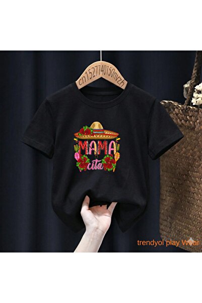 playwear Mama Cita Printed 100% Παιδικό unisex μπλουζάκι 5 6 -7 8-9 10 -11 12...