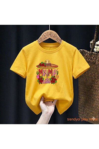 playwear Mama Cita Printed 100% Παιδικό unisex μπλουζάκι 5 6 -7 8-9 10 -11 12...