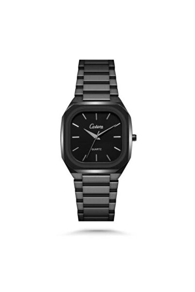 catera Men's Black Fashion Square Design Luxury Watch