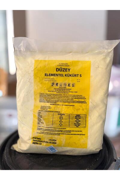 DÜZEY ELEMENTEL KÜKÜRT Düzey Elemental Kükürt Orjinal Paketli Ambalaj 5 KG
