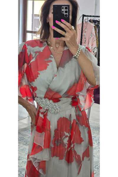 OEM Rochie maxi florală de damă – Rochie lungă elegantă cu imprimeu floral, s...