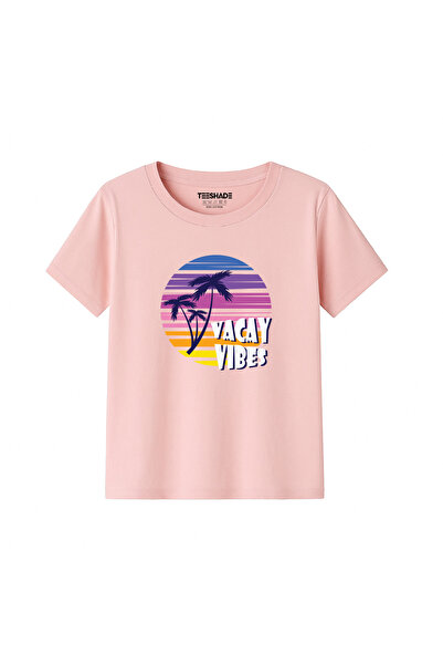Yoo Street Vacay Vibes T-Shirt for Unisex Kids 100% Cotton, Multiple Colors –...