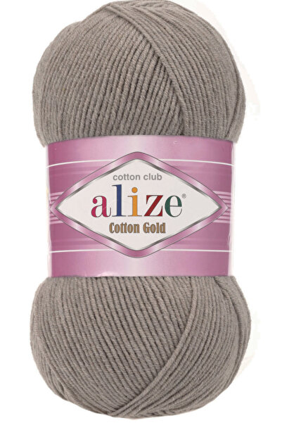 Alize Cotton Gold Pamuk El Örgü İpi 827 Koyu Bej 100 gram 330 metre
