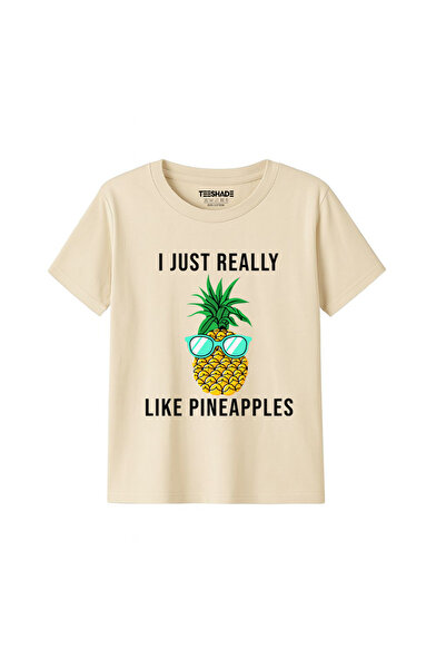 Yoo Street I Just Really Like Pineapples T-Shirt for Unisex Kids 100% Cotton ...