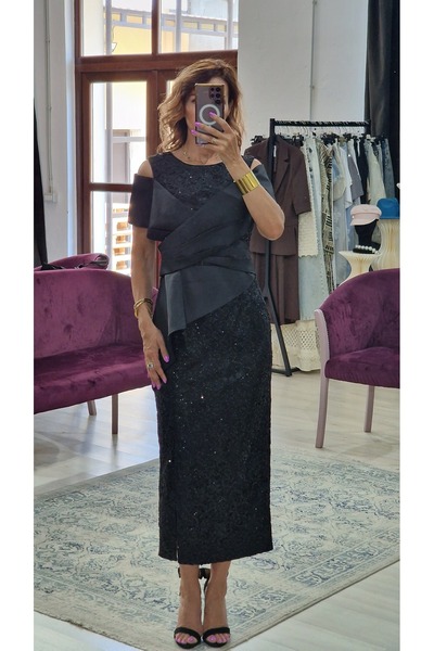 OEM Γυναικείο Φόρεμα Μάξι με Γκλίτερ – Κομψή Λαμπερή Μακριά Βραδινή Τουαλέτα ...