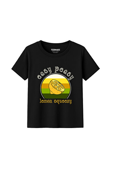 Yoo Street Easy Peesy Lemon Squezy T-Shirt for Unisex Kids 100% Cotton, Multi...